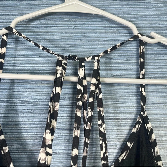 Fabletics Strappy Black White Print Jumpsuit - Picture 8 of 13